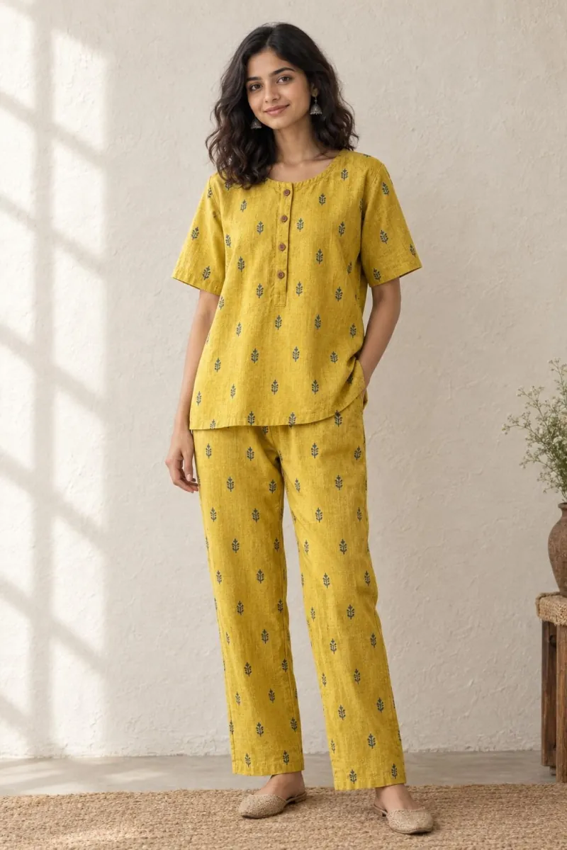 The same co-ord set worn by a model